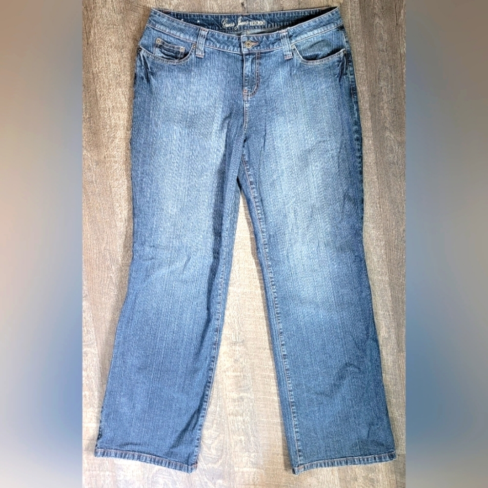 Vintg Y2K Guess Jean's Women's 34 Redondo Straight Leg Med Wash Low-Mid Rise Str
